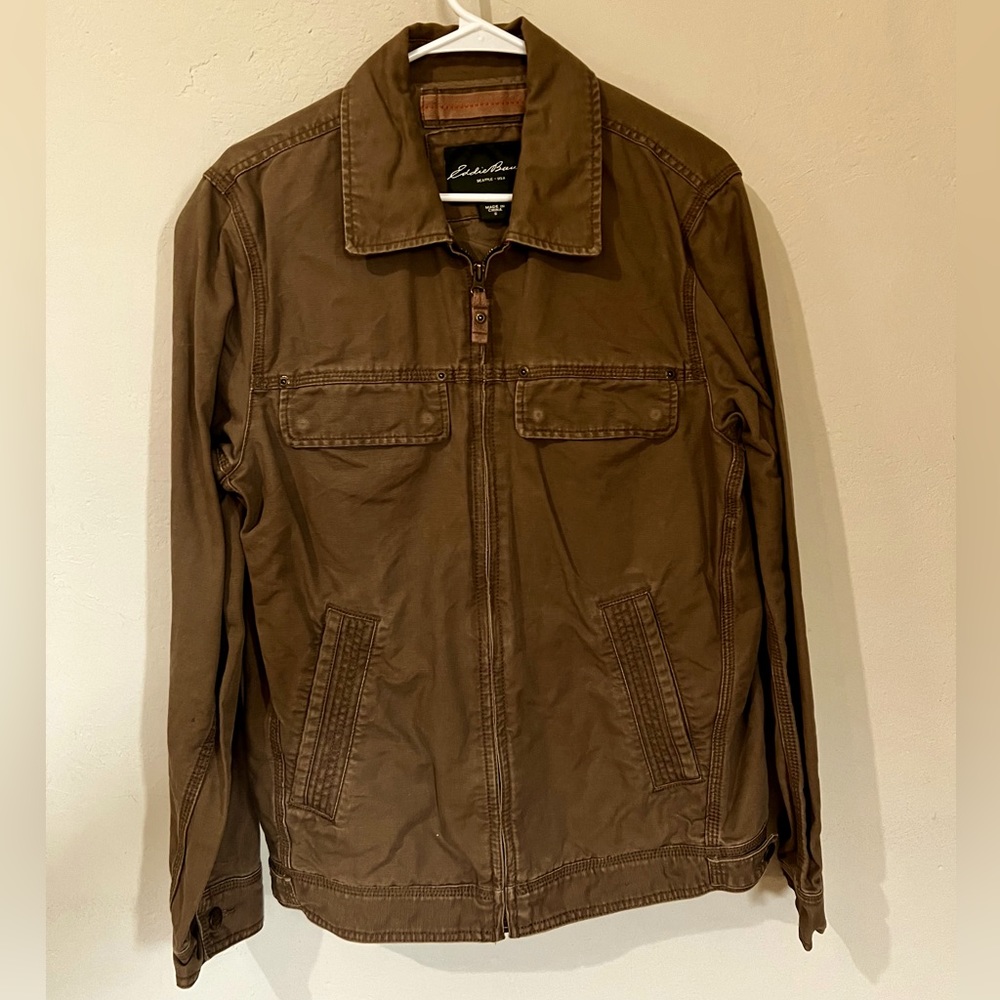 Eddie Bauer Brown Trucker Shirt Jacket